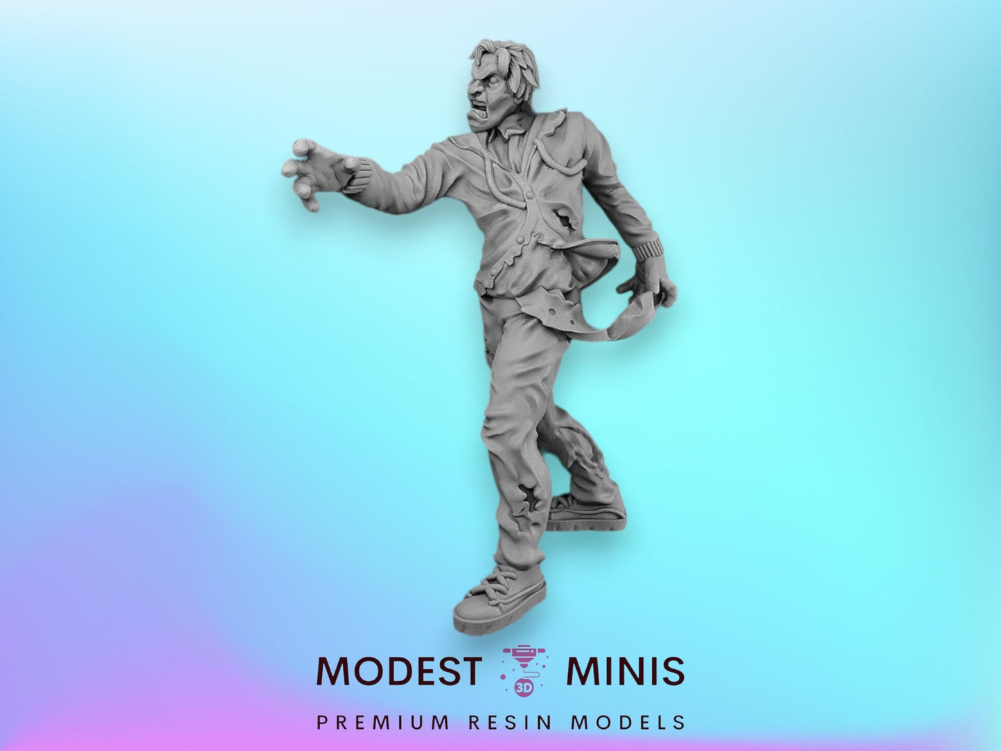 Zombie Student | 28mm - 100mm Scale Resin Mini | Zombicide | Vaultz