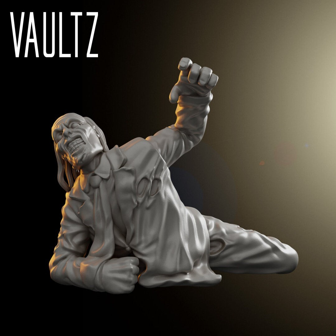 Zombie Crawler 3 | 28mm - 100mm Scale Resin Mini | Zombicide | Vaultz