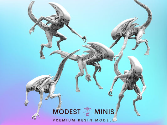 Xeno Spitter - 28mm 32mm Scale Alien Miniature | RPG | Sci fi | Cyberpunk | Role Playing | DnD | Papsikel