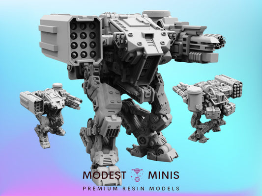 PCPD Mech Tamaraw B - Resin Cyberpunk Miniature  | Papsikels