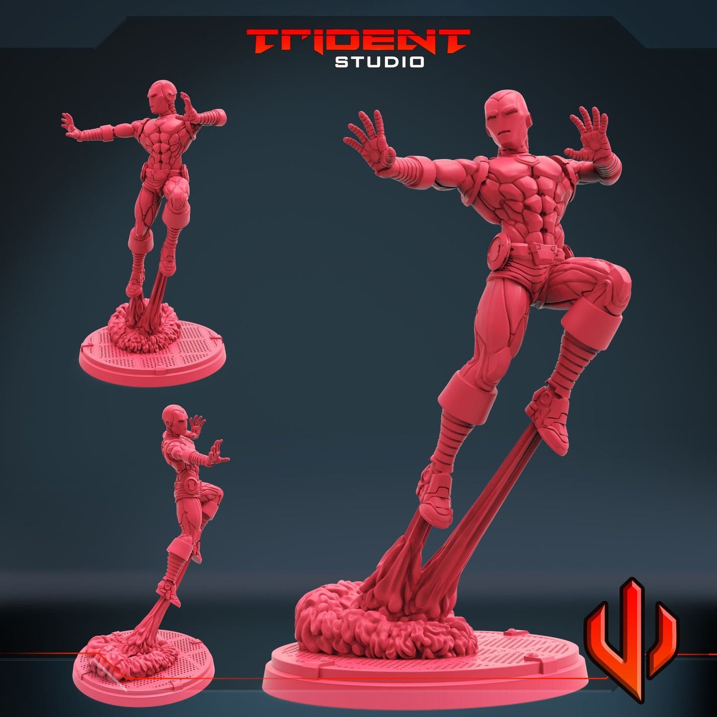 Metal Man A - 40mm  Miniature | Crisis Protocol Proxy | Trident