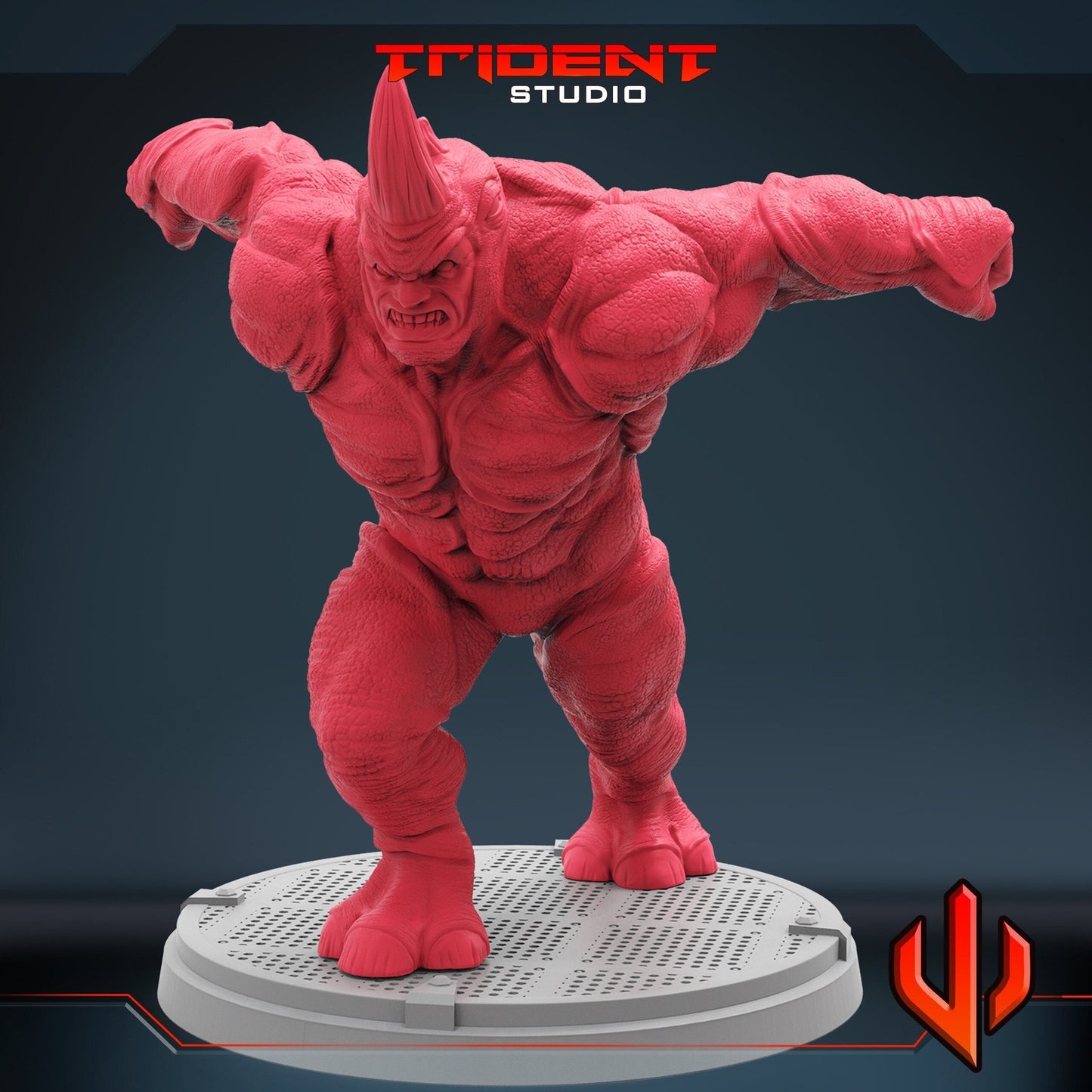 Grey Bulldozer Rhino - 40mm  Miniature | Crisis Protocol Proxy | Trident
