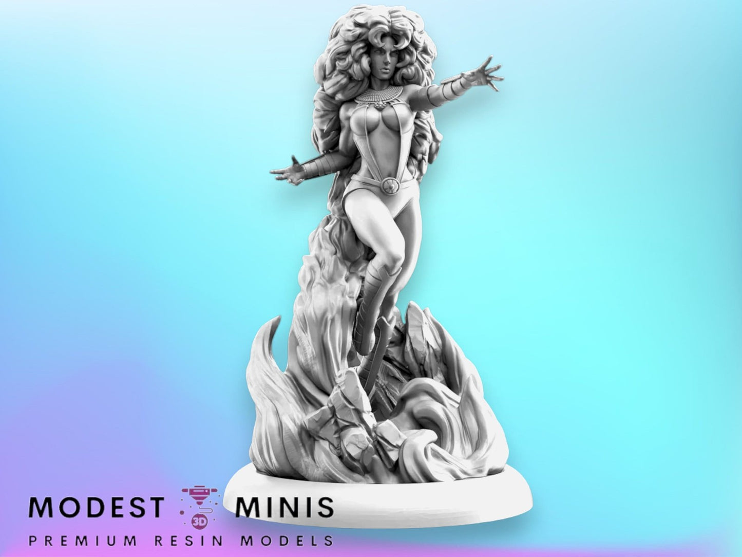 Tangerine Princess - 32mm 40mm Resin Mini | Superhero | C27