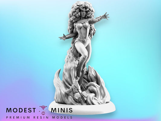 Tangerine Princess - 32mm 40mm Resin Mini | Superhero | C27