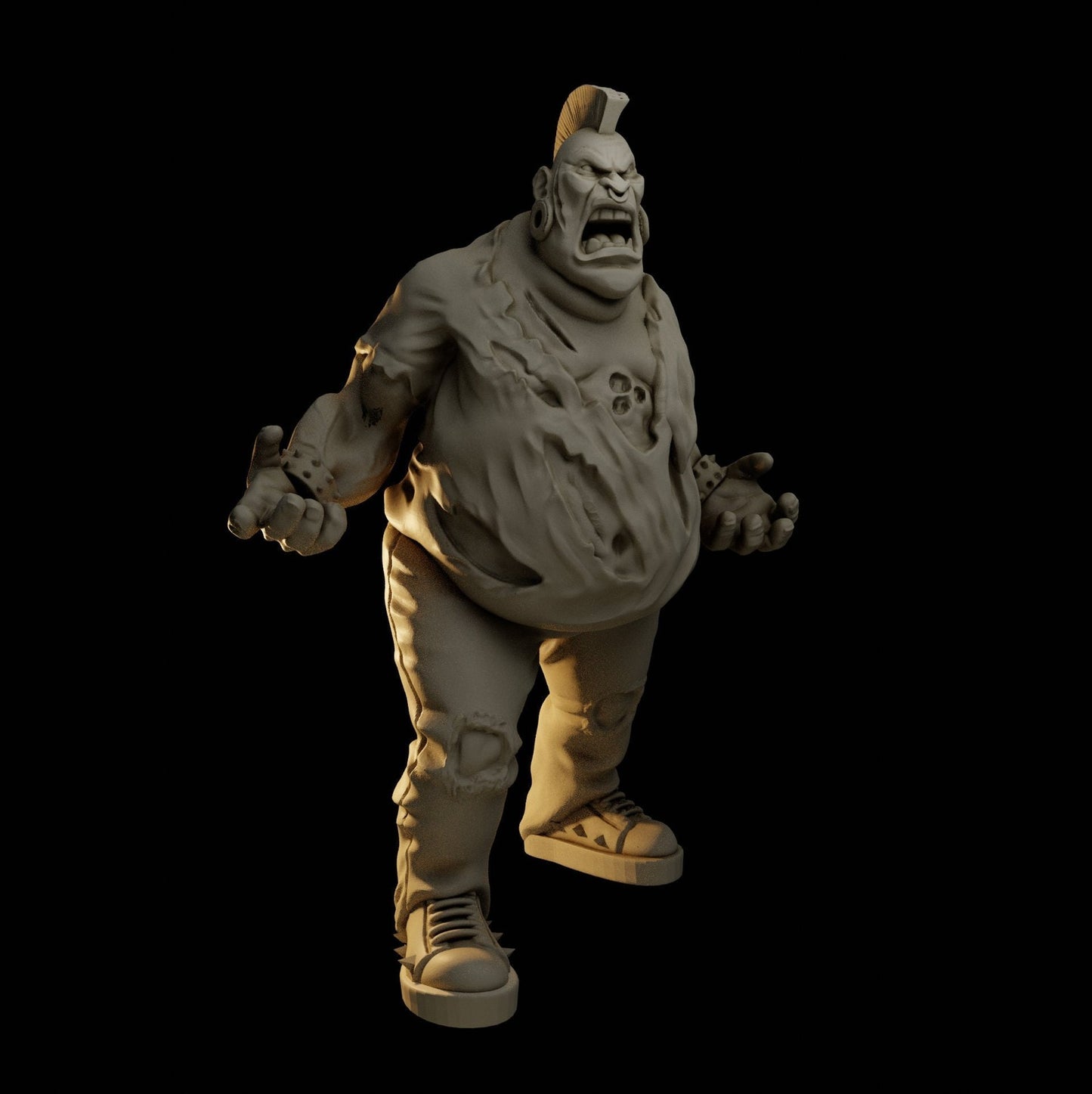 Zombie Fatty | 28mm - 100mm Scale Resin Mini | Zombicide | Vaultz