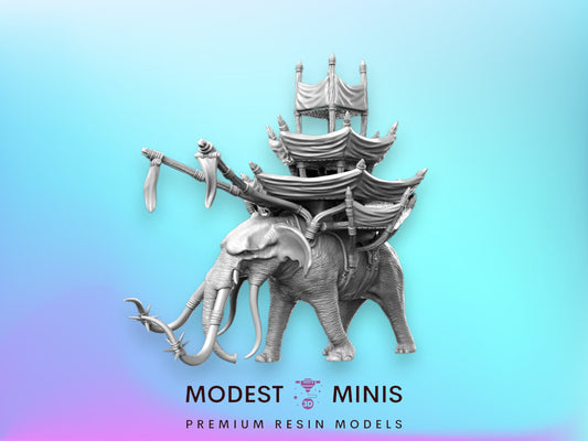 Mumakil War Elephant - 32mm Scale DnD Miniature | Dungeons and Dragons | JRPG Mini - RN Estudio