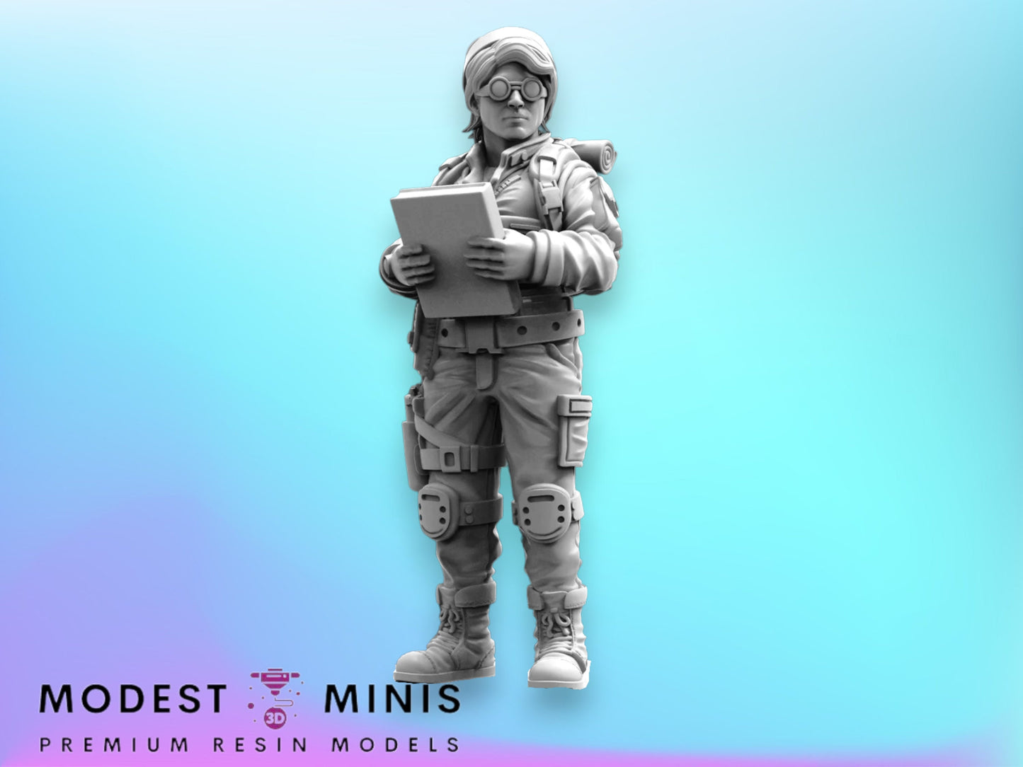 SE-1 Team Archeologist - Resin 3D Print Alien Miniature | RPG | Sci fi | Cyberpunk | Role Playing | DnD | Papsikel Star Entrance