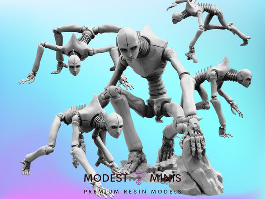 Security Program Eliminate Agent Set - Cyberpunk Miniature  | Papsikels