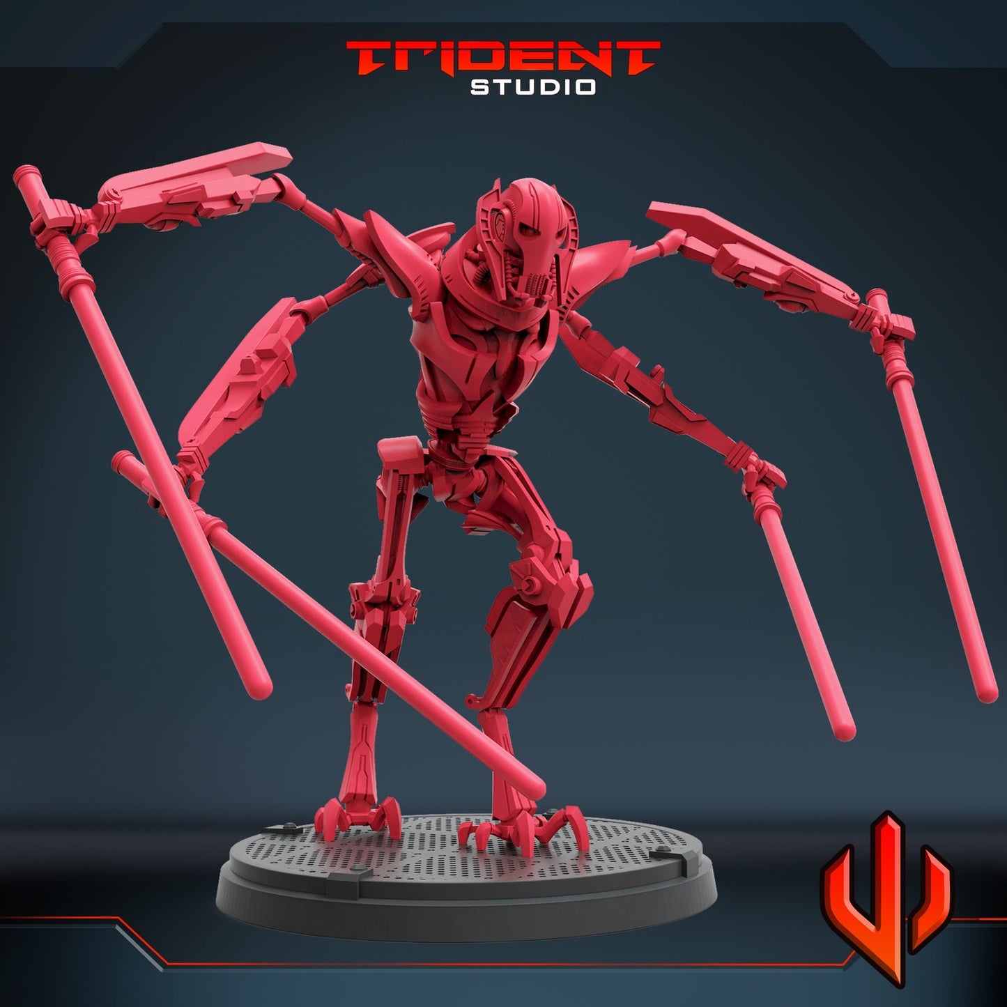 Mystical Slayer Cyborg - 28mm - 40mm Scale | RPG | Scifi  | Trident
