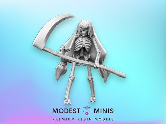 Heroine Quest Skeleton 2 Female - 28mm 32mm Scale DnD Miniature | Dungeons and Dragons | RN Estudio