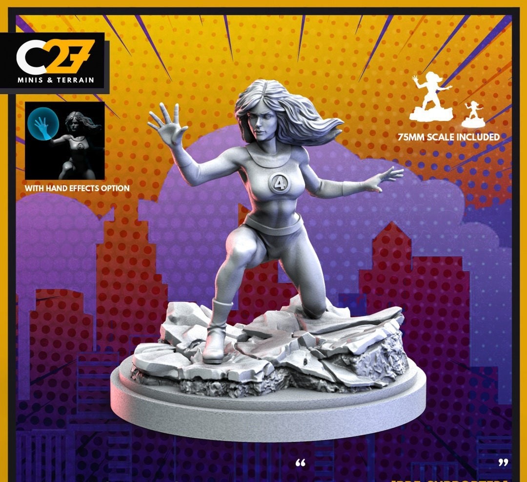 C27 Ms Invisible - 32mm - 40mm Mini | Crisis Protocol Proxy | C27