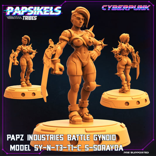 Pinup Battle Gynoid Sorayda - 32mm Scale Alien Miniature  | Law Upholders | Papsikels