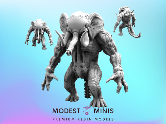 Xeno Loxodon - Resin 3D Print Alien Miniature | RPG | Sci fi | Cyberpunk | Role Playing | DnD | Papsikel