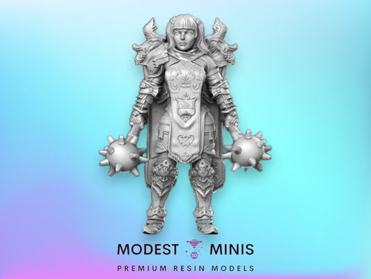 Samira Female Paladin - 32mm Scale DnD Miniature | Dungeons and Dragons | JRPG Mini - RN Estudio