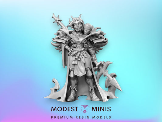 Oni Sorceress Demon - 32mm Scale DnD Miniature | Dungeons and Dragons | JRPG Mini - RN Estudio