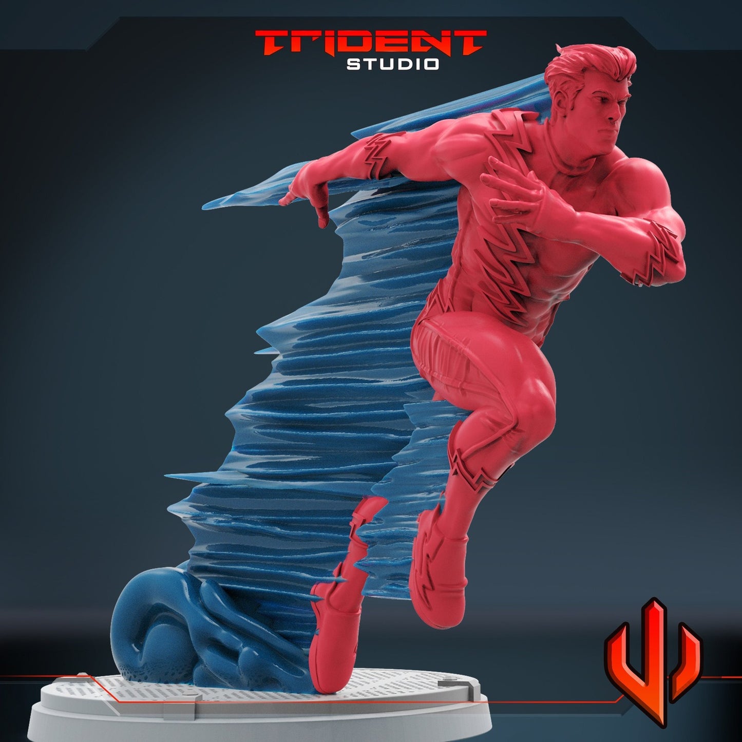 Silver Speedster A - 40mm  Miniature | Crisis Protocol Proxy | Trident