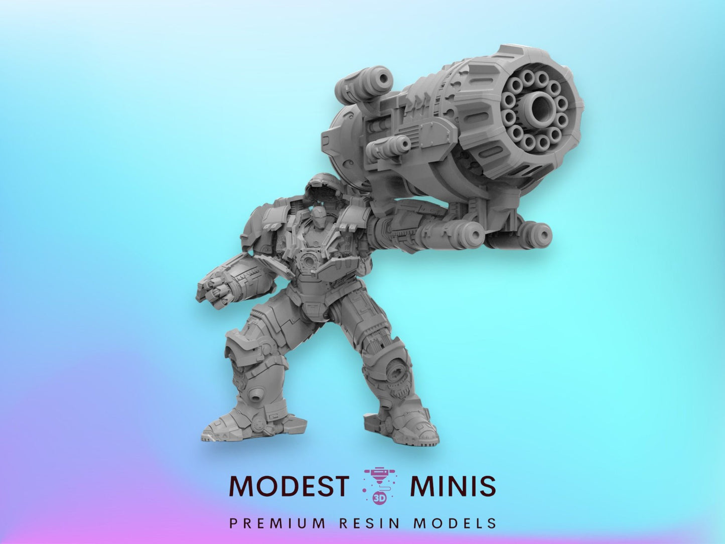65mm Proton Cannon Suit - 40mm  Miniature | Crisis Protocol Proxy | Trident