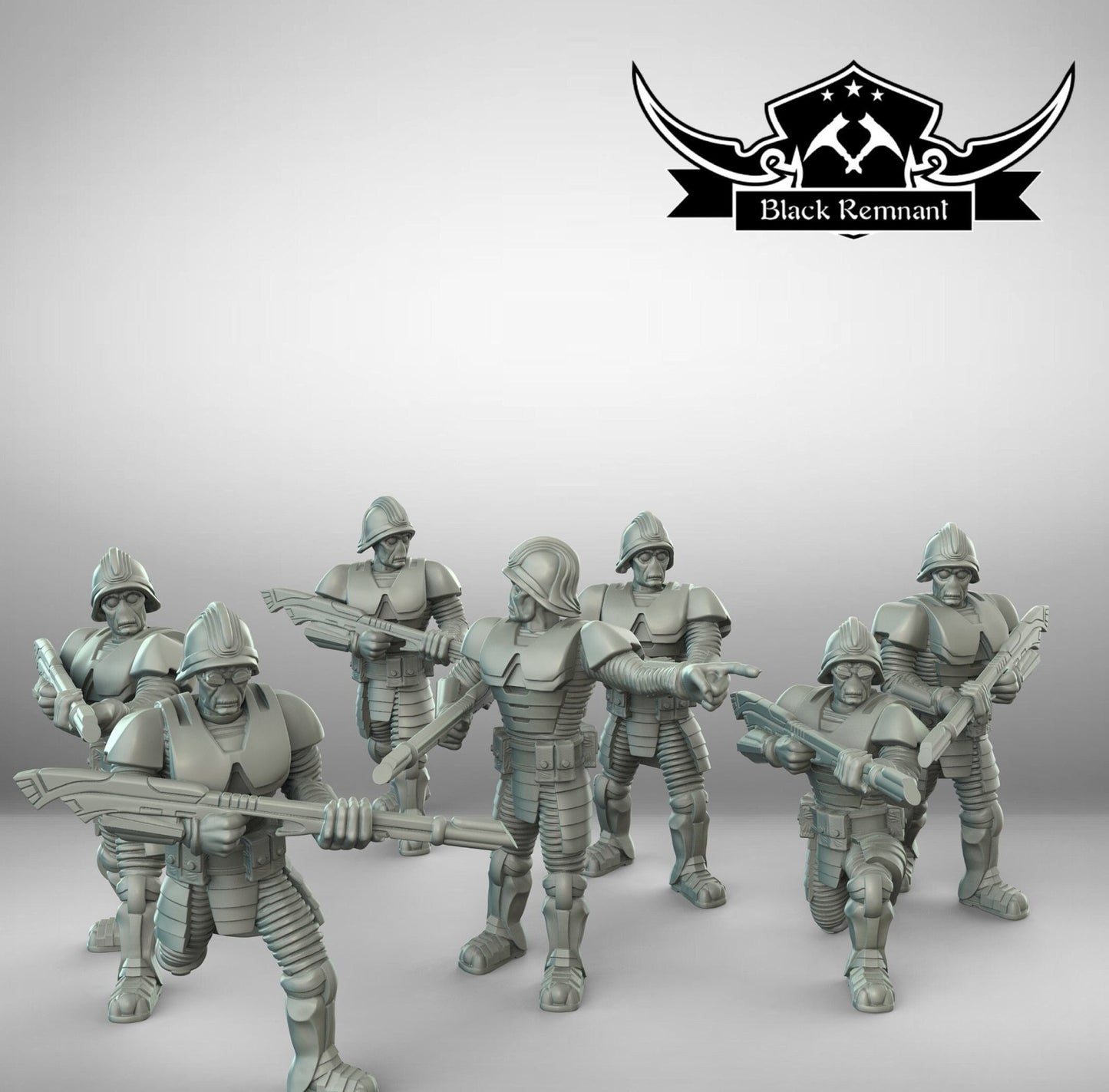 7pc Viceroy Royal Guards Set - 28mm - 40mm Scale | Star Wars Legion Mini