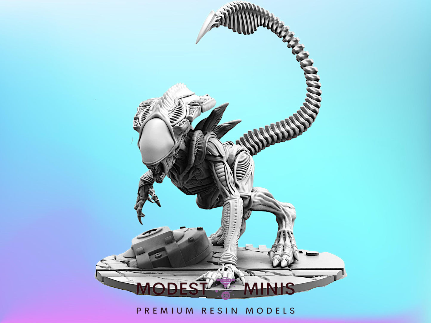 Xeno Praetorian G - 32mm Scale Alien Miniature | RPG | Sci fi | AvP | Role Playing | DnD | Papsikel