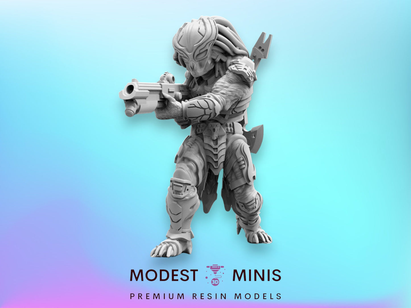 Death Squad Bone Collector - Resin 3D Print Alien Miniature | RPG | Sci fi | Cyberpunk | Role Playing | DnD | Papsikel