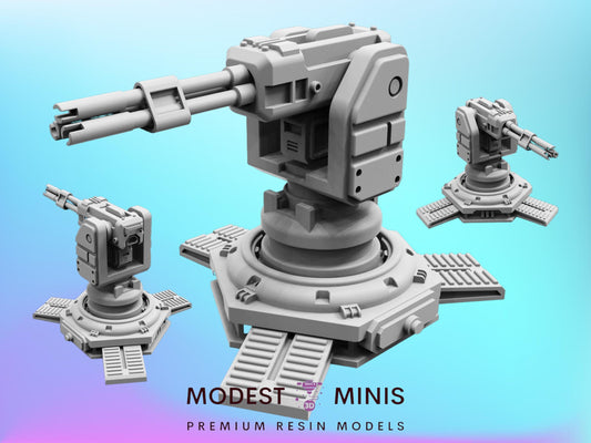 Democracy Gatling Sentry - 32mm Scale Alien Miniature | RPG | Sci fi | Role Playing | DnD | Papsikel