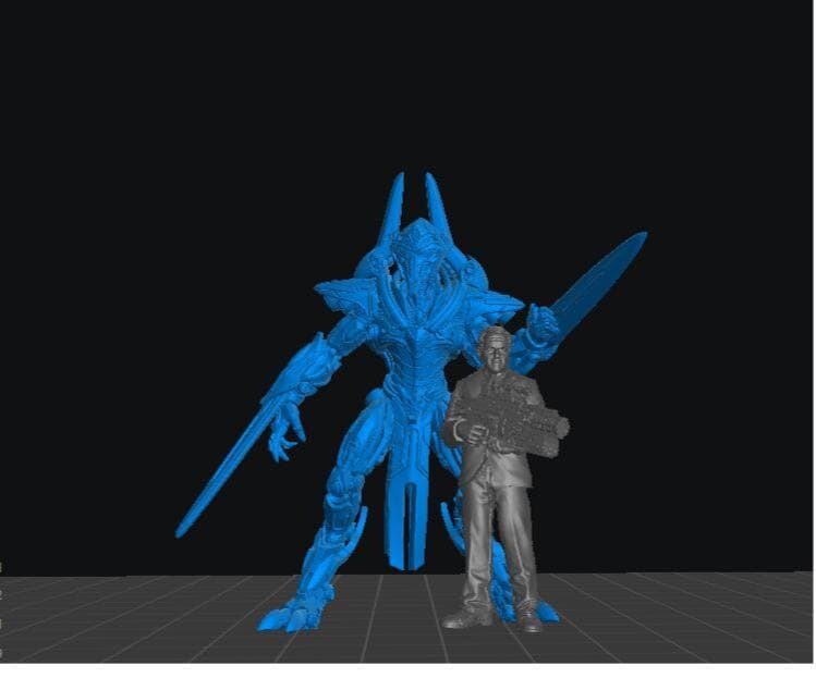 Independent Construct Purifier Sentinels - Resin 3D Print Alien Miniature | RPG | Sci fi | Cyberpunk | Role Playing | DnD | Papsikel