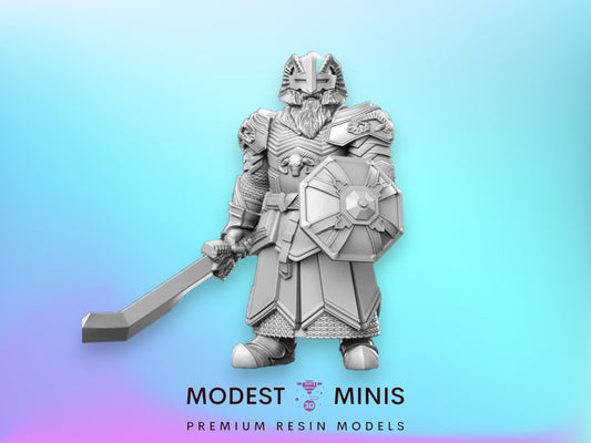Dwarf Ram - 32mm Scale DnD Miniature | Dungeons and Dragons | JRPG Mini - RN Estudio