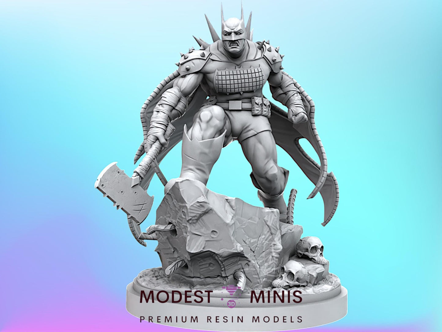Bat-le Axe - 32mm - 40mm Mini | DnD Mini | Superhero | C27
