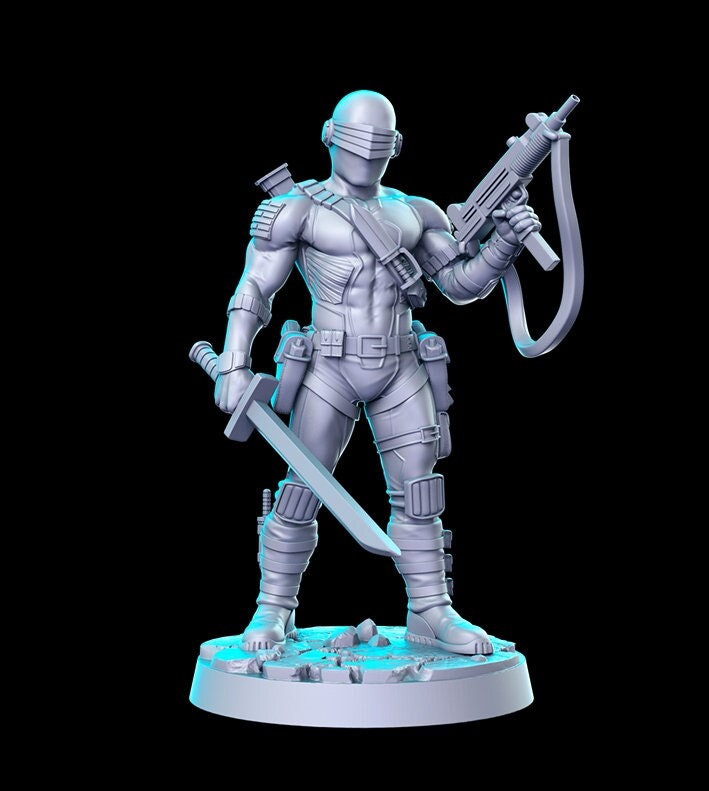 Cobra Shadow Ninja - 28mm 32mm Scale DnD Miniature | Dungeons and Dragons | RN Estudio