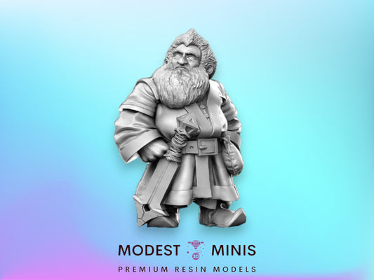 Dwarf Limba - 32mm Scale DnD Miniature | Dungeons and Dragons | JRPG Mini - RN Estudio