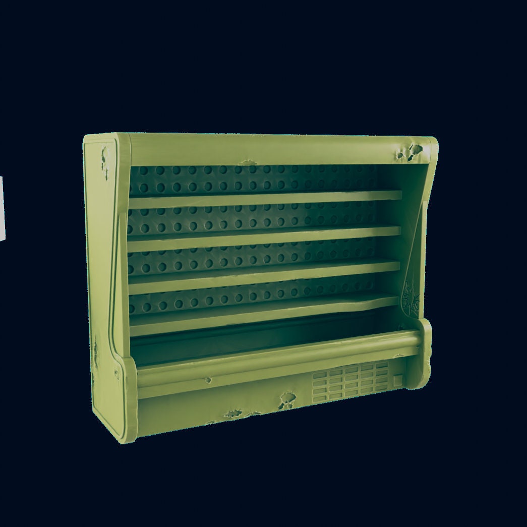 Supermarket Shelving | 28mm - 54mm Scale | Survivor Terrain | Fantasy Scatter | Sci Fi Terrain | EC3D Badlands