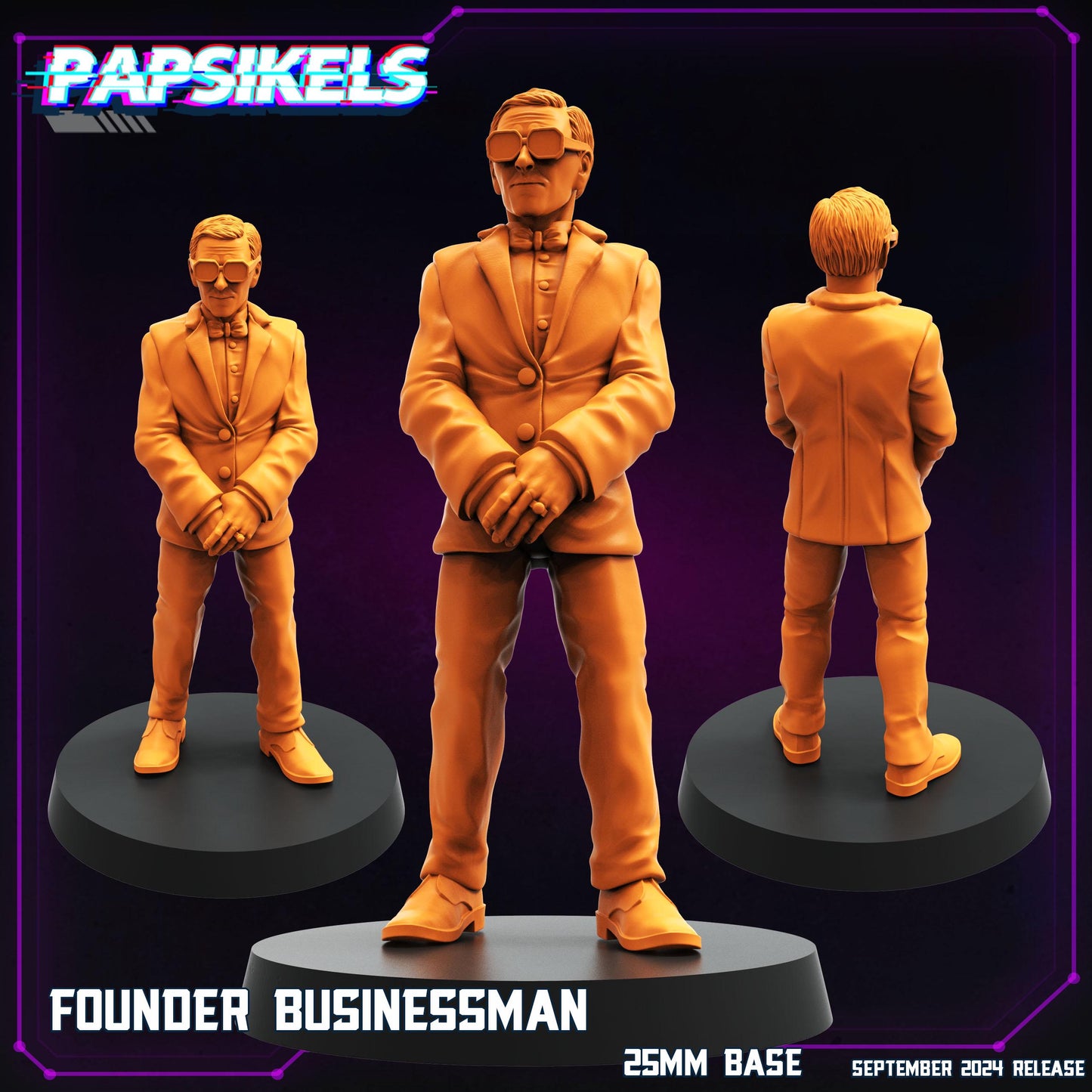 Founder - 28mm 32mm 40mm Scale Cyberpunk Miniature  |  Blade Runner | | Papsikels