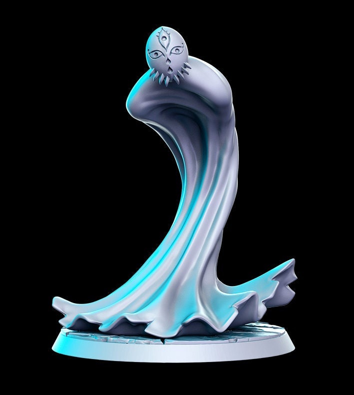 50mm Rakuto Exiled Spirit - 32mm Scale DnD Miniature | Dungeons and Dragons | JRPG Mini - RN Estudio