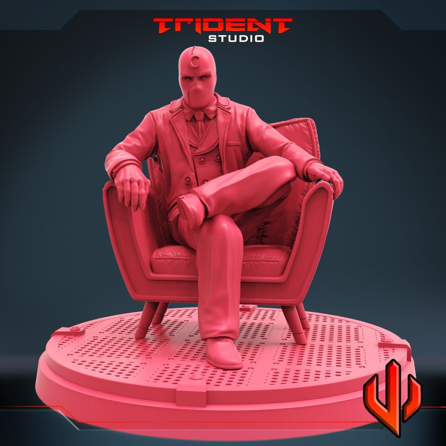 Half Moon B - 40mm  Miniature | Crisis Protocol Proxy | Trident