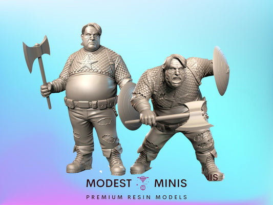 Snacktain America Survivor and Zombie - 28mm 30mm 32mm - Wasteland | Zombicide | Walking Dead | Zombie Con