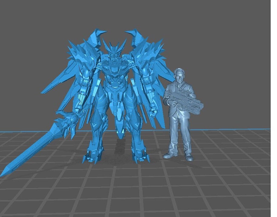 Golden Dragon Battle Droid Exoja Type 1 - Resin Cyberpunk Miniature  | Papsikels