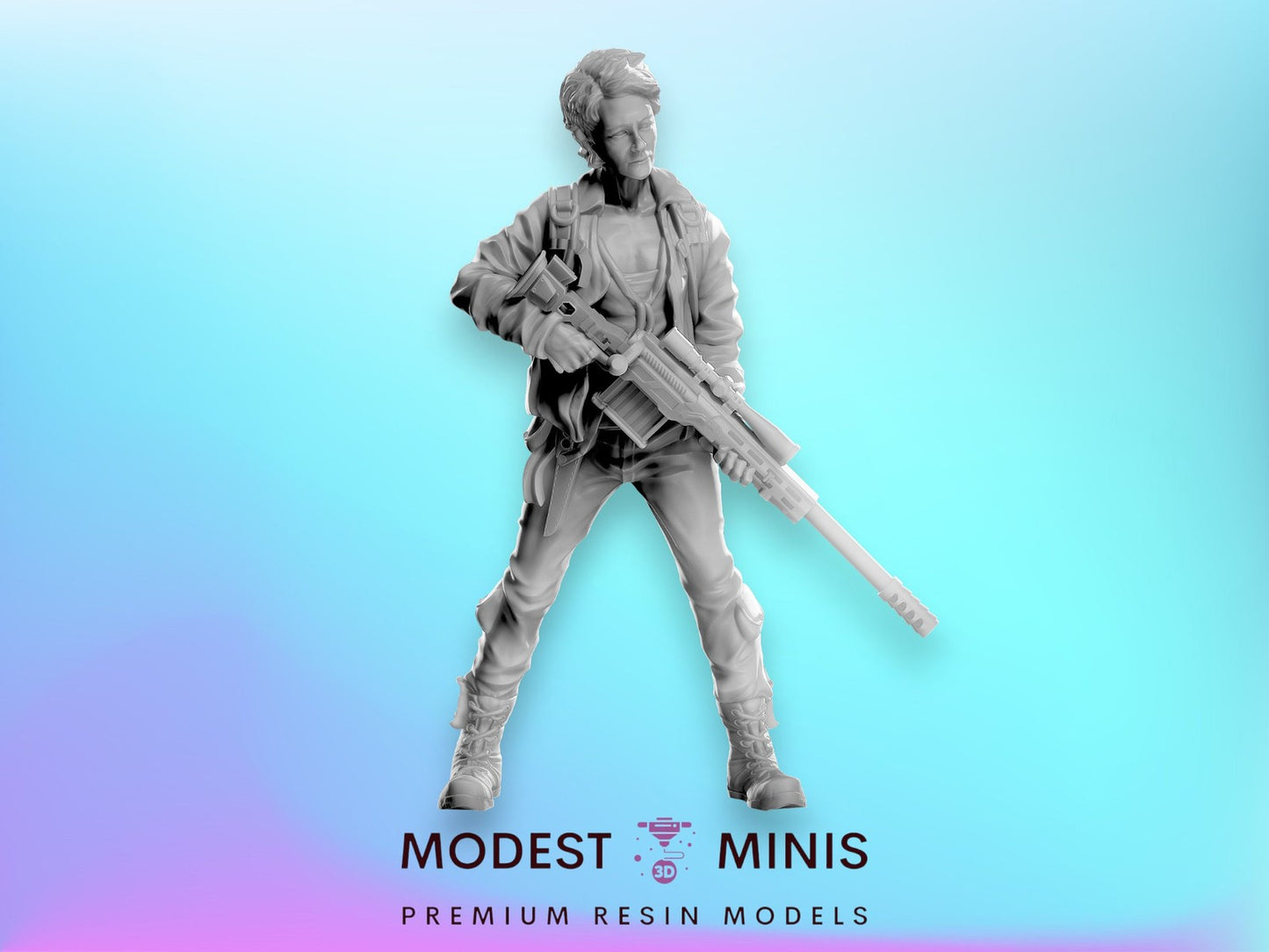 Survivor Caroline | 28mm - 100mm Scale Resin Mini | Zombicide | Vaultz