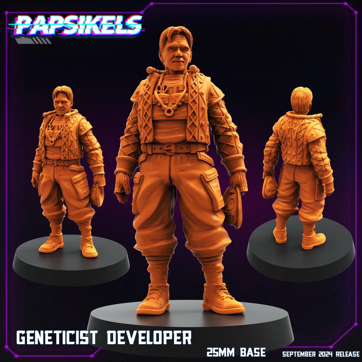 Geneticist Set - 28mm 32mm 40mm Scale Cyberpunk Miniature  |  Blade Runner | | Papsikels