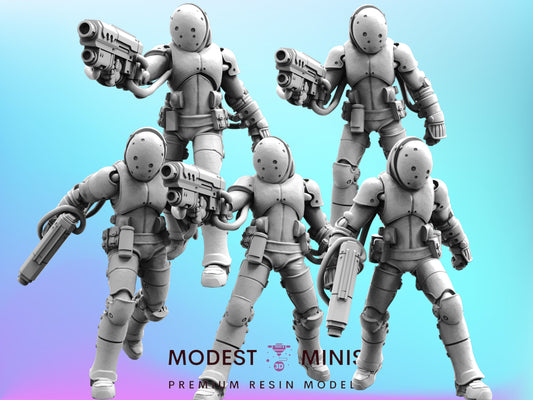 Technomad Scavengers - Resin Cyberpunk Miniature  | Papsikels