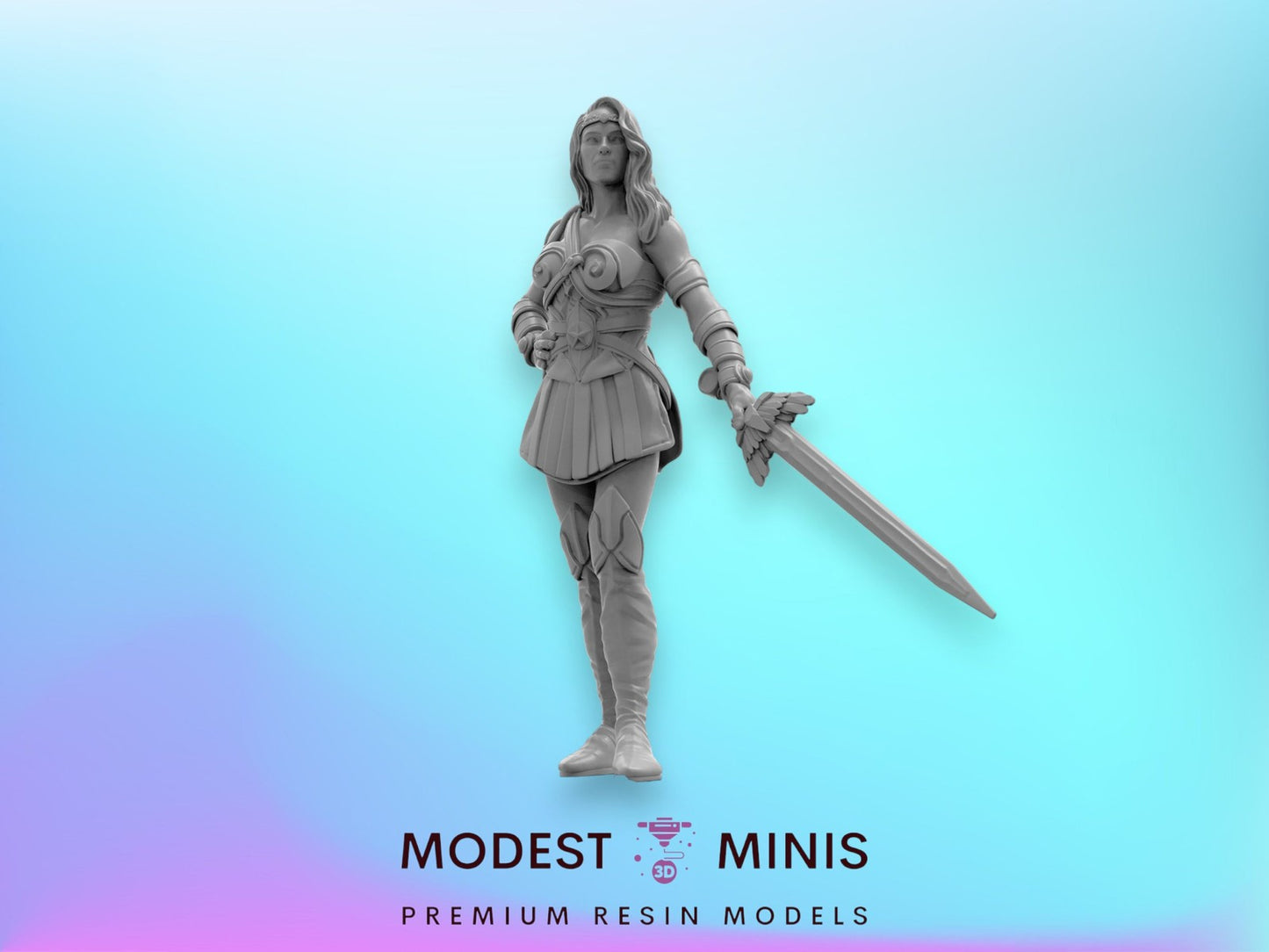 Trident Diana Doppleganger Maeve - 40mm  Miniature | Crisis Protocol Proxy | Trident