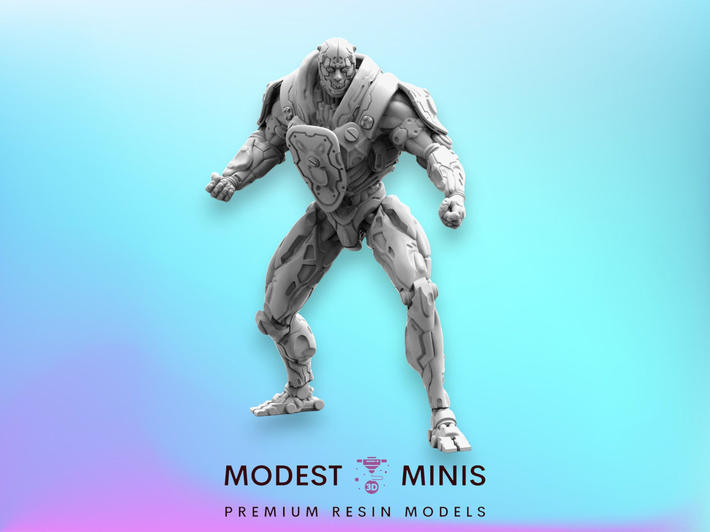 Cyborg Ender Type 5432-0 - 32mm Scale | RPG | Sci fi | Cyberpunk | Role Playing | DnD | Papsikel