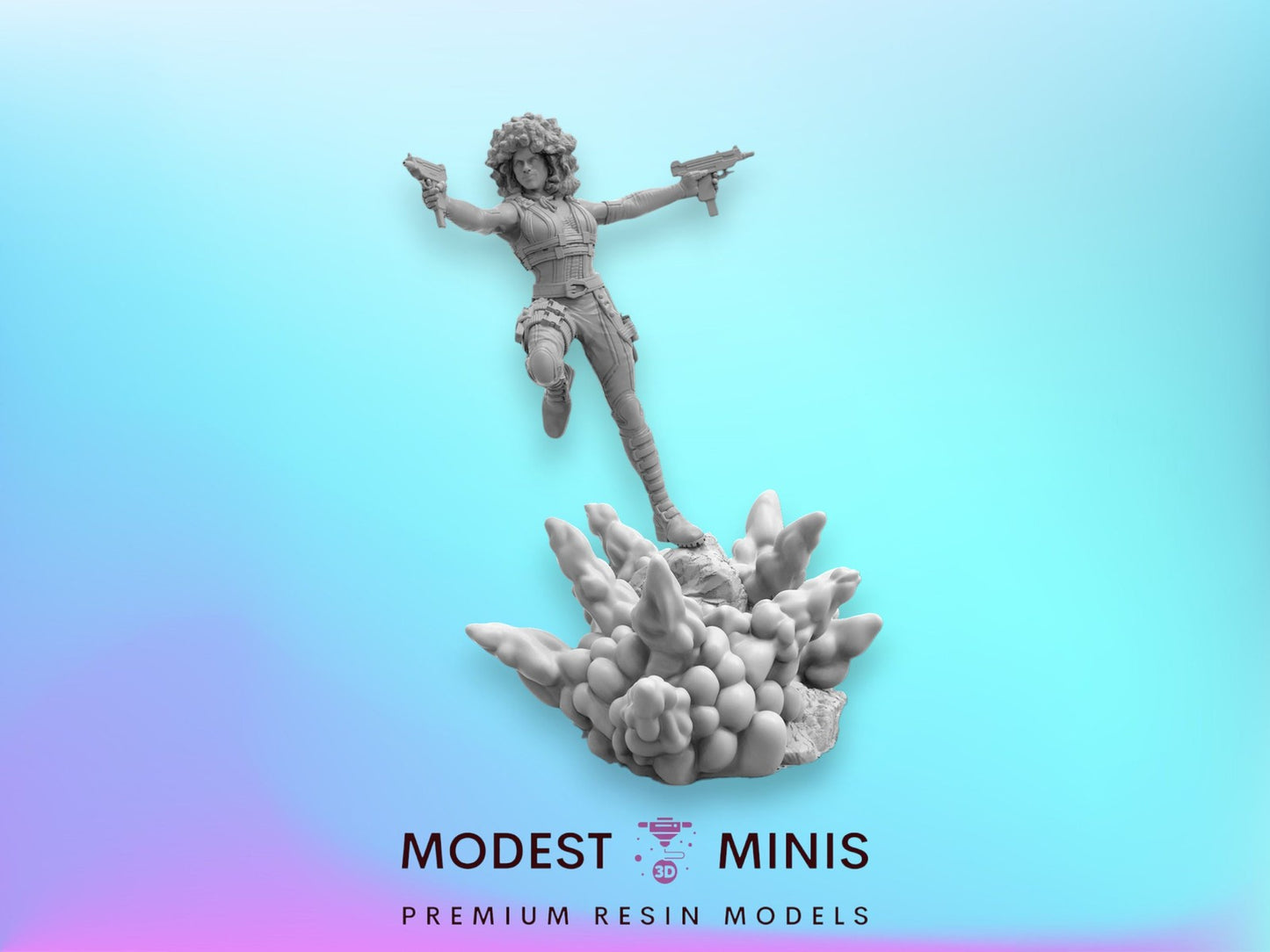 Lucky Lady A - 40mm  Miniature | Crisis Protocol Proxy | Trident