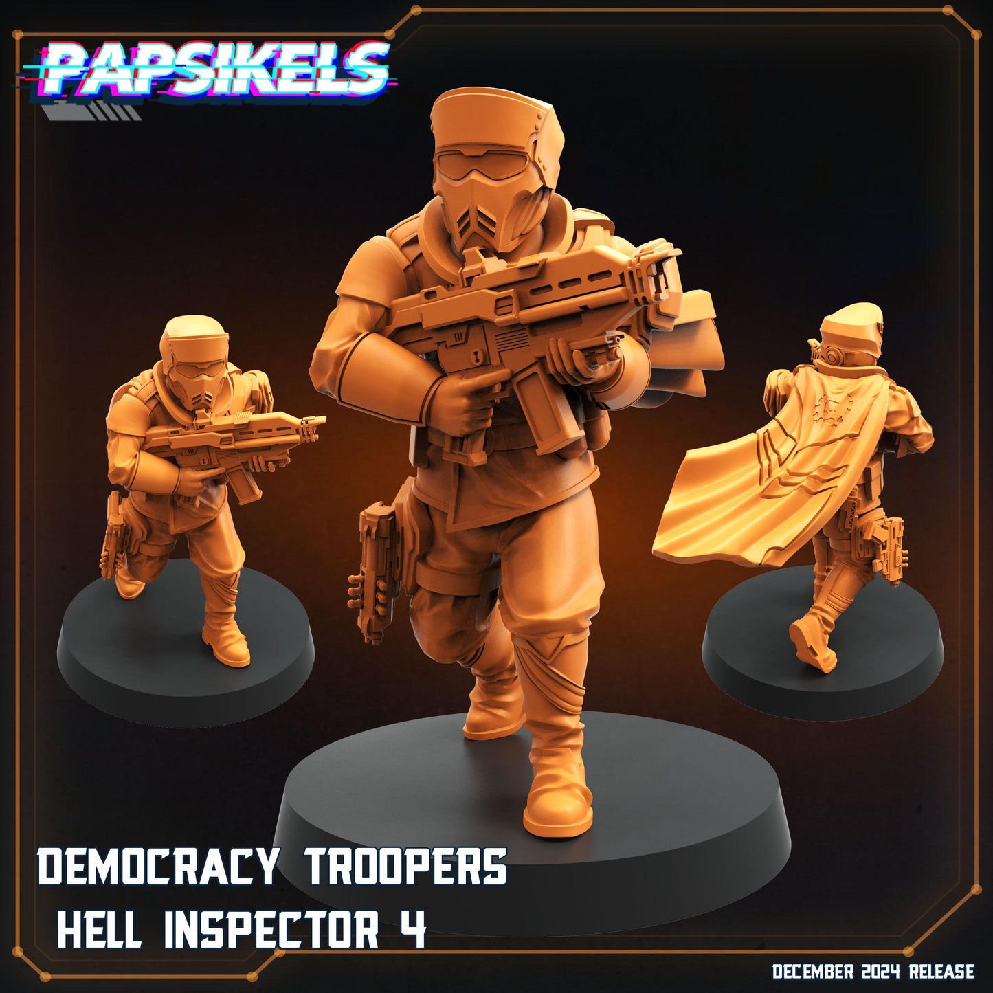 Hell Inspectors - 32mm Scale Alien Miniature | RPG | Sci fi | Role Playing | DnD | Papsikel