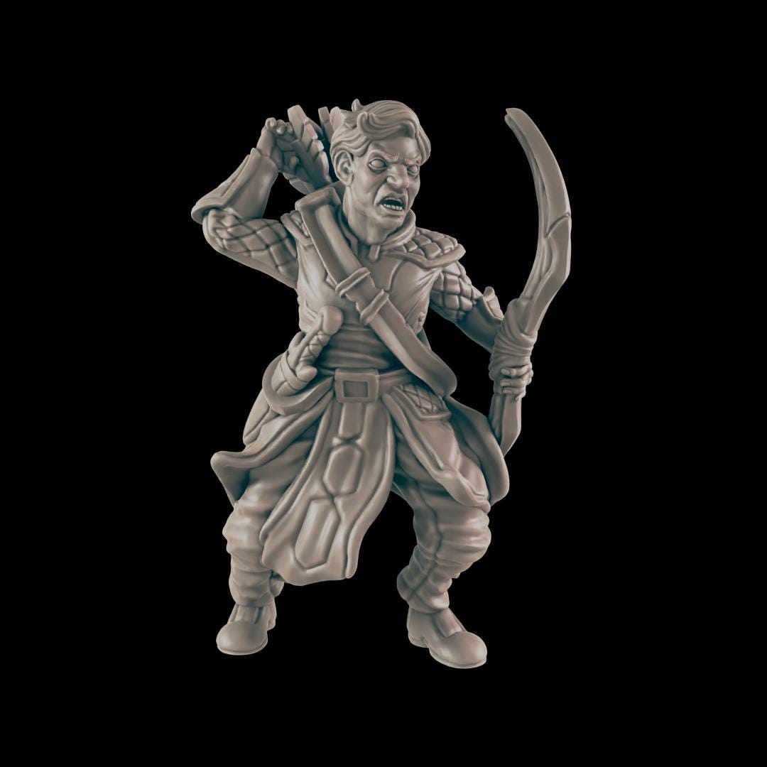 Ranger Heroes  | 25mm - 100mm Scale | DnD | EC3D Fantasy Mini | Everyday Heroes