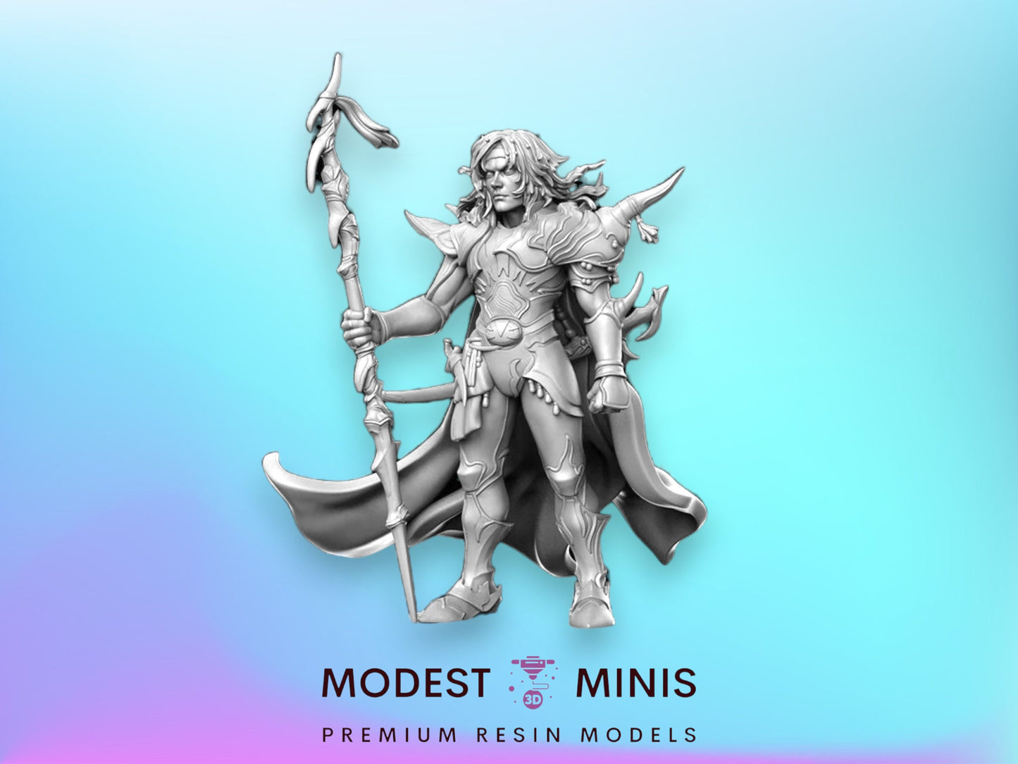 FF Paladin - 28mm 32mm Scale DnD Miniature | Dungeons and Dragons | RN Estudio