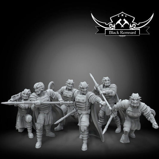 6pc Shadow Warrior Squad - 28mm - 40mm Scale | DnD | Star Wars Legion Mini
