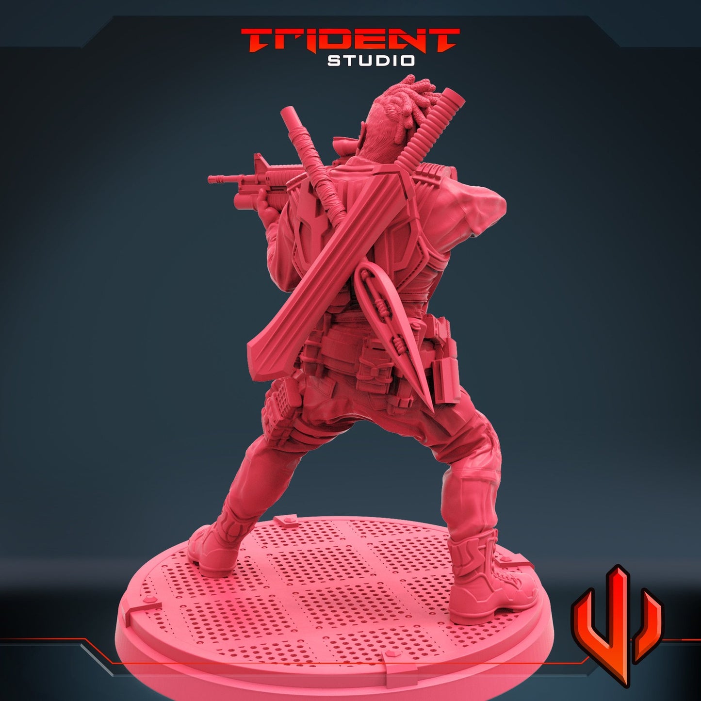 Anti Panther D - 40mm  Miniature | Crisis Protocol Proxy | Trident