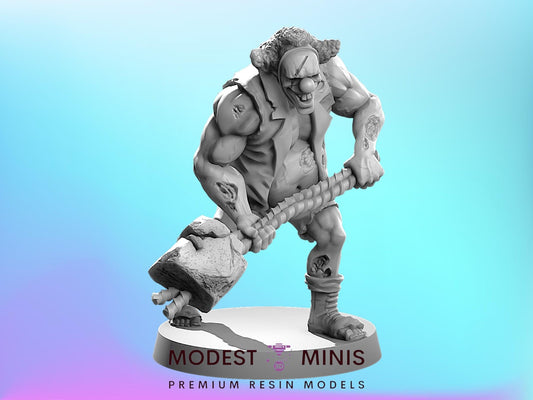 Zombie Bob Dyson 28mm - 100mm Scale Resin Mini | Zombicide Walking Dead | Zombicircus Vaultz