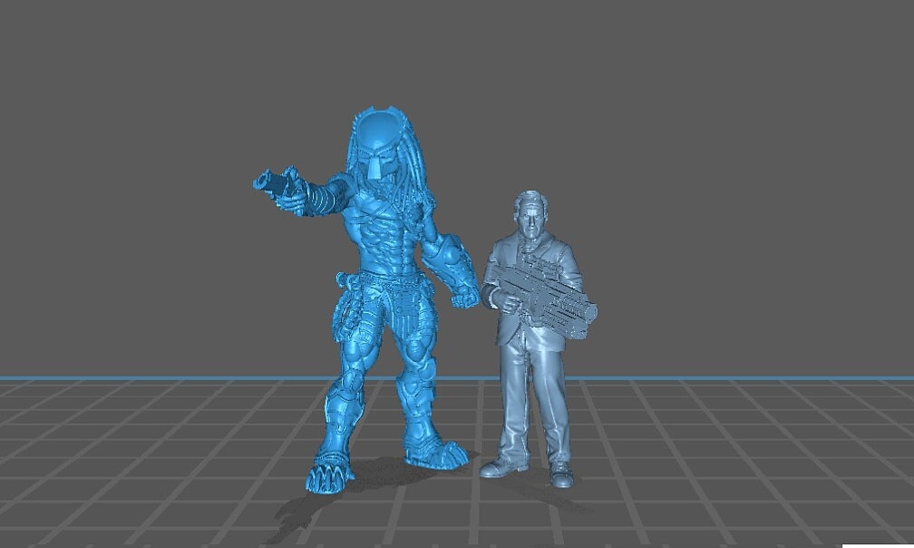 Plasma Pistol Wulfen Skull Hunter - 32mm Scale Alien Miniature | RPG | Sci fi | Cyberpunk | Role Playing | DnD | Papsikel Skull Hunters