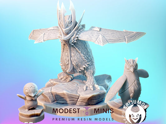 Steel Penguins - Resin Kaiju Minis | Dungeons and Dragons Mini | Sci Fi | Fantasy Resin